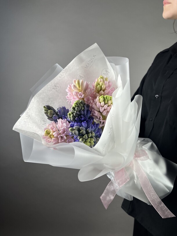 Микс гиацинтов, артикул F1247542 - 4600 рублей, доставка по городу. Flawery - доставка цветов