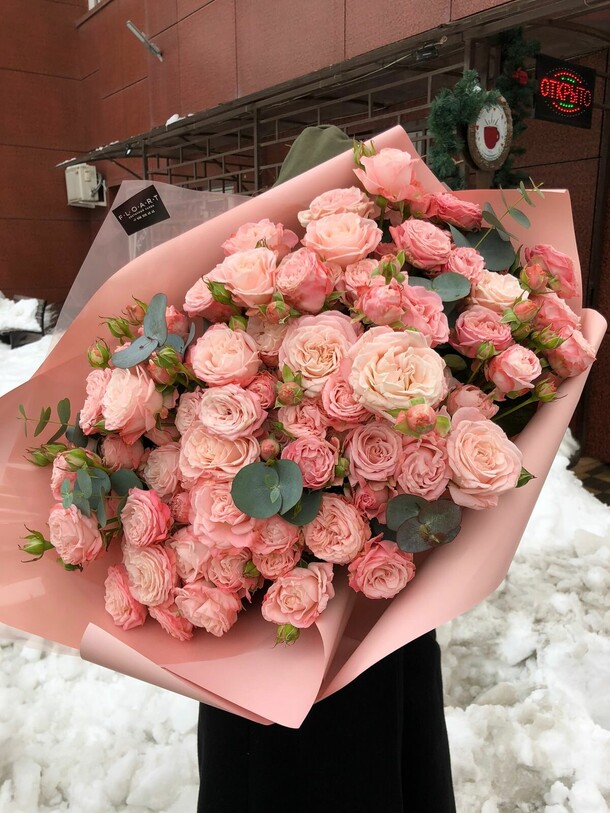 Пионовидные розы🌸, артикул F1093703 - 19364 рублей, доставка по городу. Flawery - доставка цветов