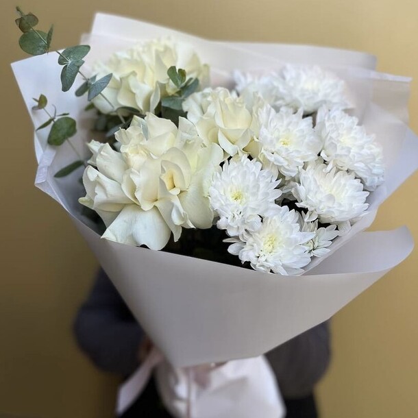 Букет с французскими розами, артикул F1336445 - 4850 рублей, доставка по городу. Flawery - доставка цветов