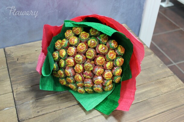 Букет из чупа чупс🌸, артикул F35816 - 4950 рублей, доставка по городу. Flawery - доставка цветов