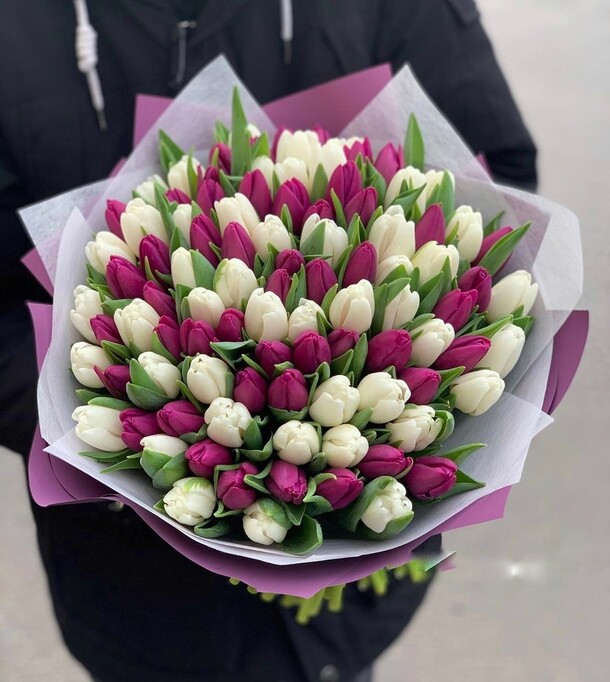 Тюльпановые ароматы🌸, артикул F70196 - 20900 рублей, доставка по городу. Flawery - доставка цветов