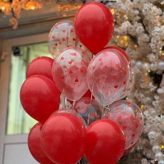 Фонтан из 15 шаров, артикул F1377322 - 2900 рублей, доставка по городу. Flawery - доставка цветов