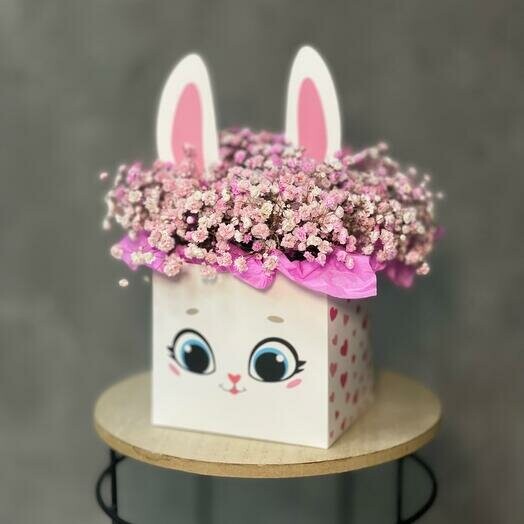 Нежный зайка, артикул F1380834 - 1500 рублей, доставка по городу. Flawery - доставка цветов