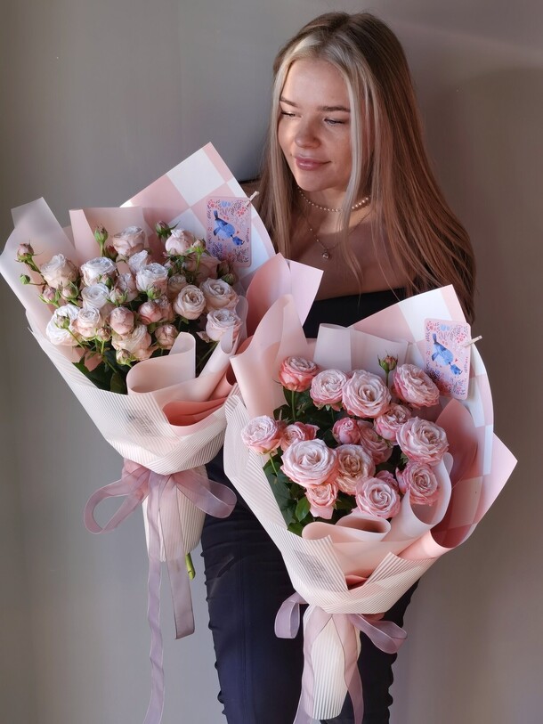 Пионовидные розы, артикул F1113541 - 5200 рублей, доставка по городу. Flawery - доставка цветов