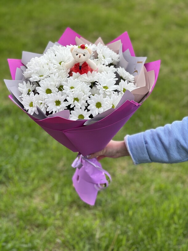 Ромашковый букет, артикул F1118310 - 7260 рублей, доставка по городу. Flawery - доставка цветов