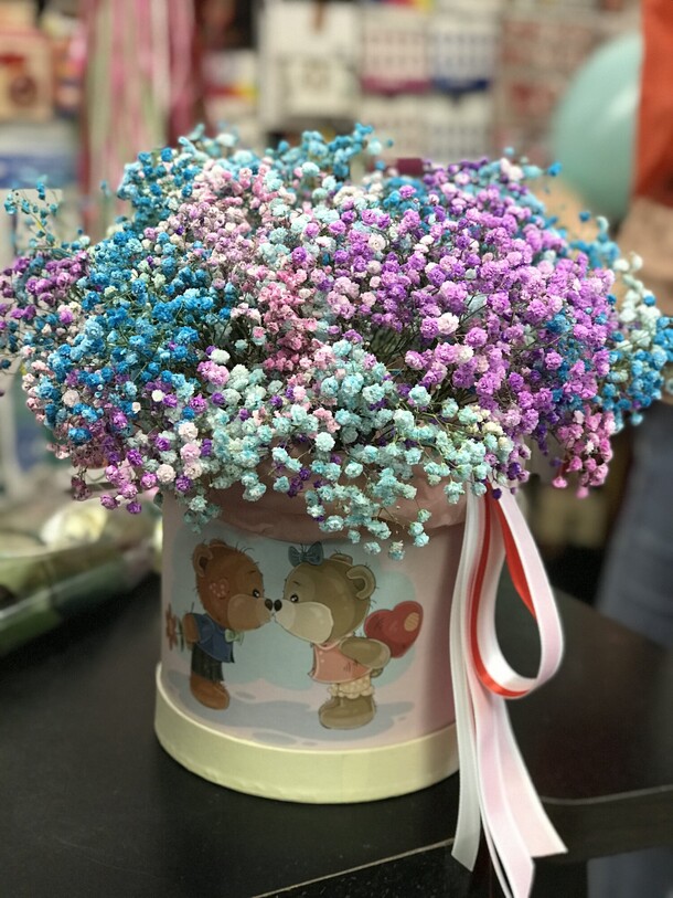 Гипсофила в коробке, артикул F1120207 - 7865 рублей, доставка по городу. Flawery - доставка цветов