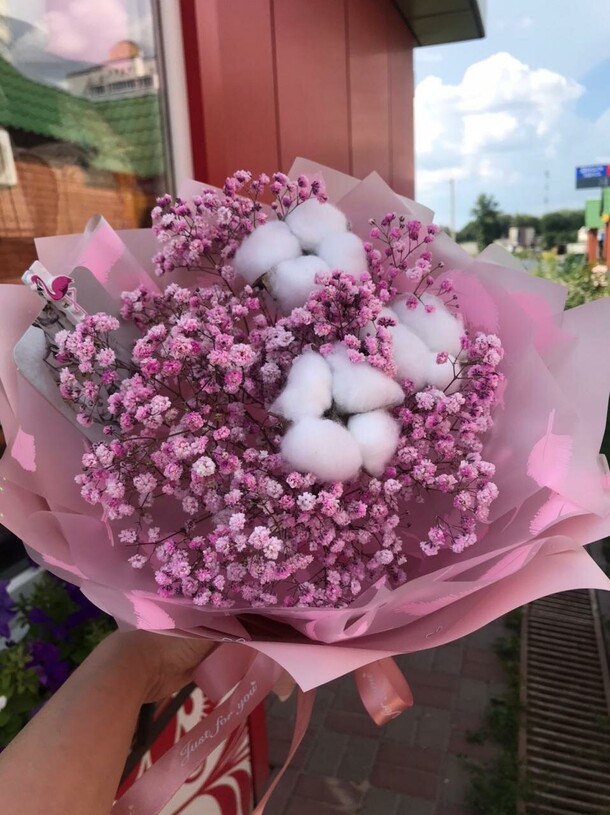 Букет из гипсофилы, артикул F1125910 - 3300 рублей, доставка по городу. Flawery - доставка цветов