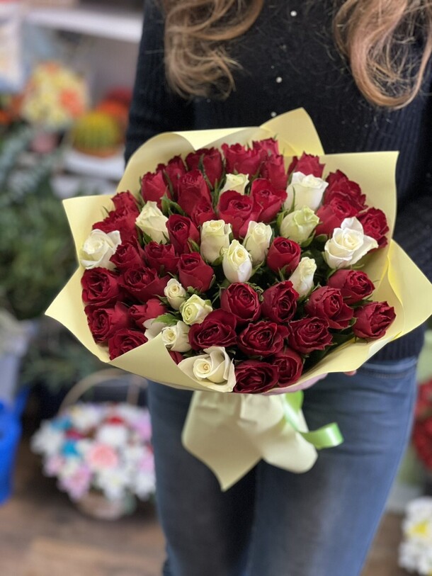 Букет роз, артикул F1131520 - 15428 рублей, доставка по городу. Flawery - доставка цветов