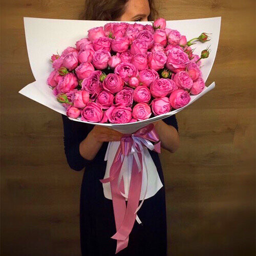 Пионовидный букет, артикул F1132538 - 38693 рублей, доставка по городу. Flawery - доставка цветов