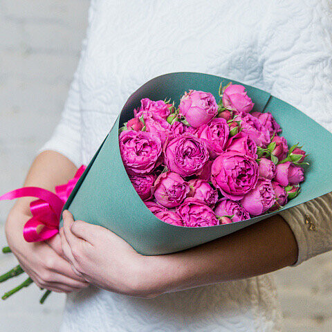 Пионовидный букет, артикул F1132544 - 6776 рублей, доставка по городу. Flawery - доставка цветов