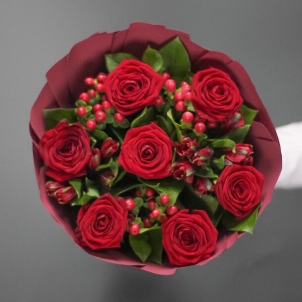 Букет огонь, артикул F1133206 - 5990 рублей, доставка по городу. Flawery - доставка цветов