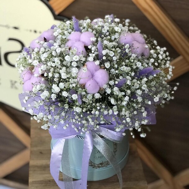 Хлопковая композиция, артикул F1133233 - 5445 рублей, доставка по городу. Flawery - доставка цветов