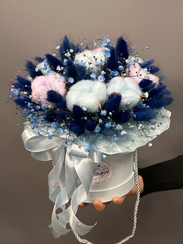 Коробочка из сухоцветов, артикул F1163281 - 5445 рублей, доставка по городу. Flawery - доставка цветов