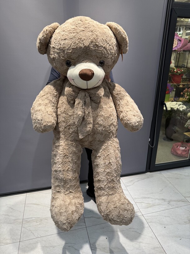 Мишка номер 160, артикул F1360113 - 17243 рублей, доставка по городу. Flawery - доставка цветов