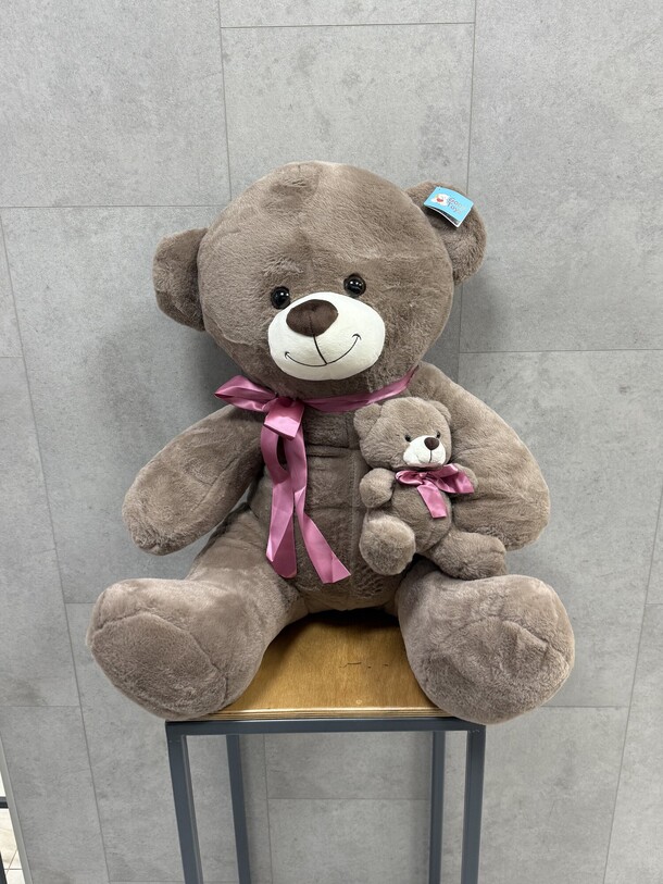 Мишка с ребенком номер 60, артикул F1366252 - 6897 рублей, доставка по городу. Flawery - доставка цветов