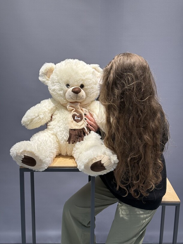 Мишка номер 50, артикул F1370116 - 3993 рублей, доставка по городу. Flawery - доставка цветов