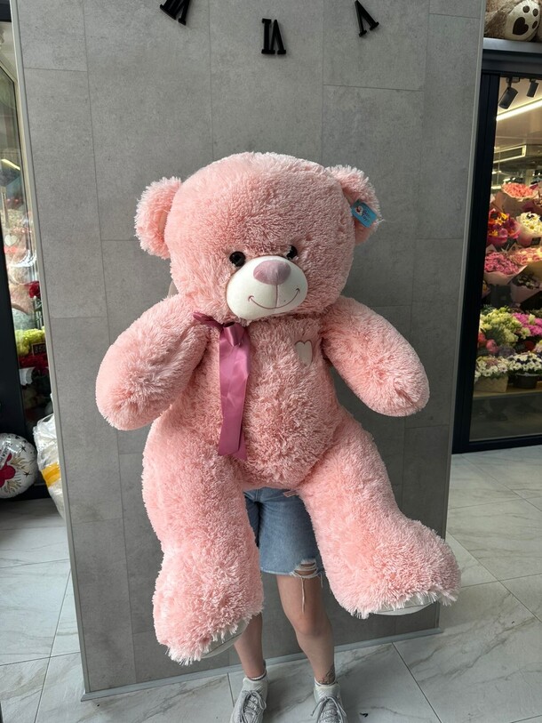 Мишка розовый, артикул F1445787 - 10285 рублей, доставка по городу. Flawery - доставка цветов