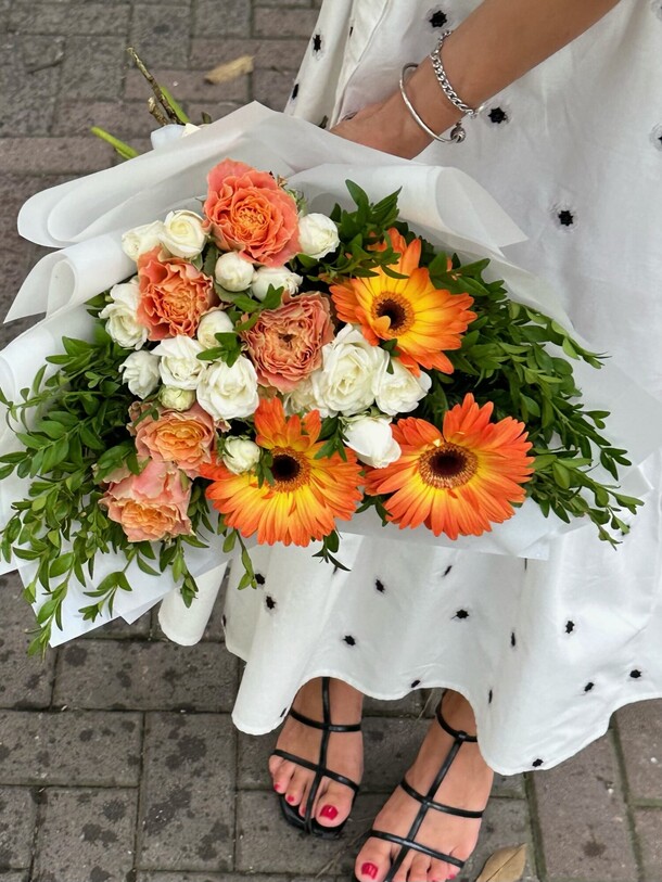 Оранжевое настроение, артикул F1204208 - 7500 рублей, доставка по городу. Flawery - доставка цветов