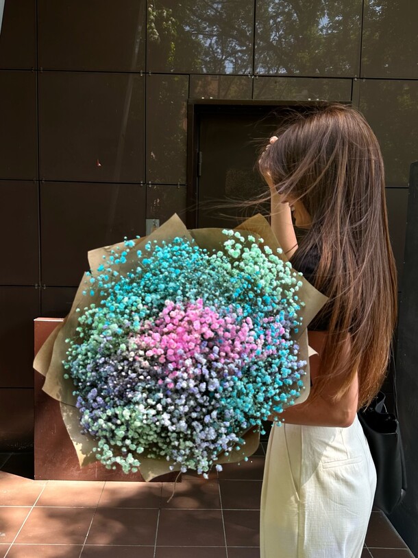 Гипсофила радужная, артикул F1207519 - 4500 рублей, доставка по городу. Flawery - доставка цветов