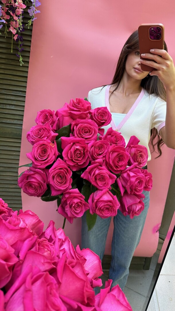 19 роз pink floyd, артикул F1290280 - 8000 рублей, доставка по городу. Flawery - доставка цветов