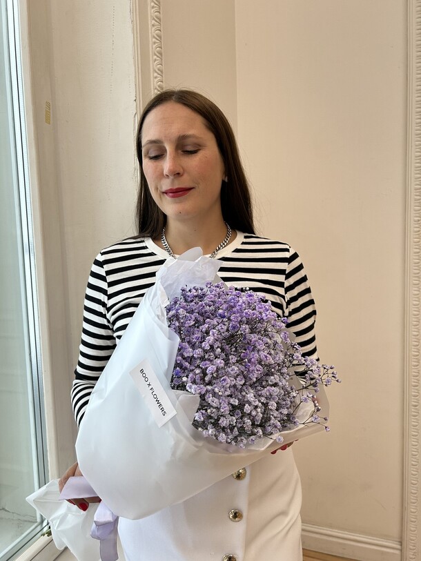 Букет из гипсофилы, артикул F1266442 - 2900 рублей, доставка по городу. Flawery - доставка цветов