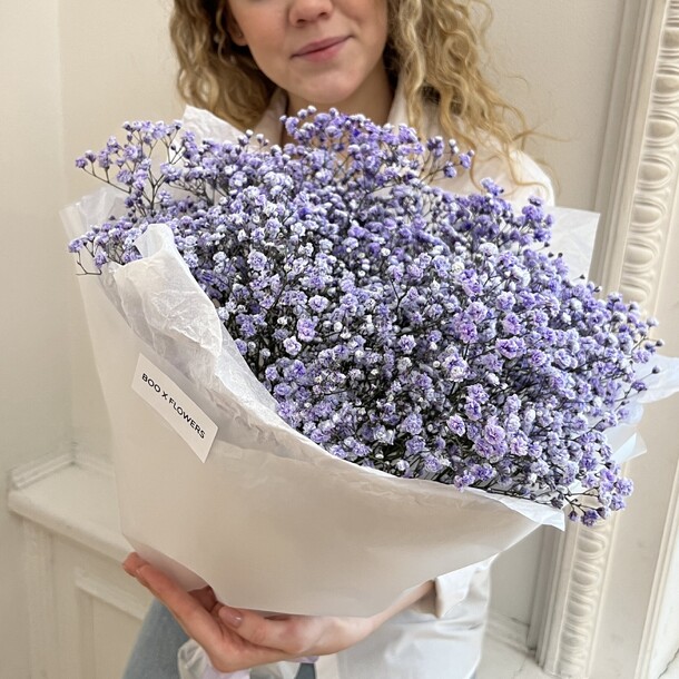 Букет из гипсофилы, артикул F1267133 - 4389 рублей, доставка по городу. Flawery - доставка цветов