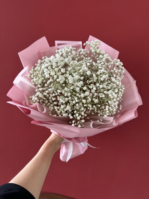 Букет из гипсофилы, артикул F1332696 - 2100 рублей, доставка по городу. Flawery - доставка цветов