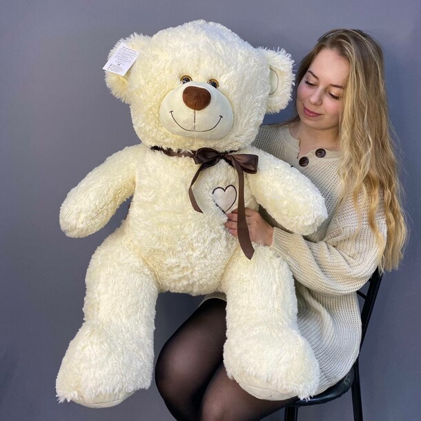 Игрушка медведь белый 120 см, артикул F1148306 - 6000 рублей, доставка по городу. Flawery - доставка цветов