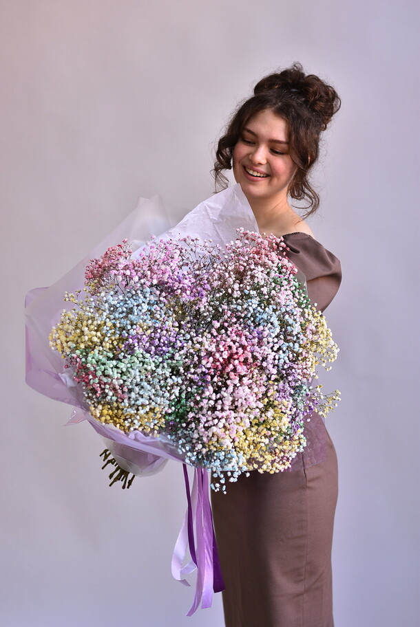 Букет венеция из гипсофилы, артикул F1417163 - 5850 рублей, доставка по городу. Flawery - доставка цветов