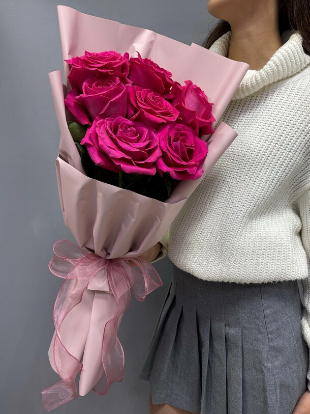 Букет из роз пинкфлоид, артикул F1494755 - 2850 рублей, доставка по городу. Flawery - доставка цветов