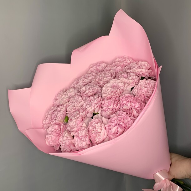 Розовые диантусы в розовом💕, артикул F1364116 - 7030 рублей, доставка по городу. Flawery - доставка цветов