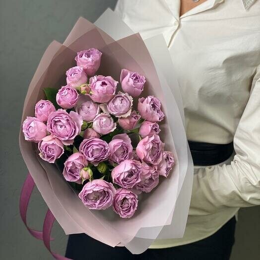 Кустовые розы пионовидные, артикул F1162571 - 5800 рублей, доставка по городу. Flawery - доставка цветов