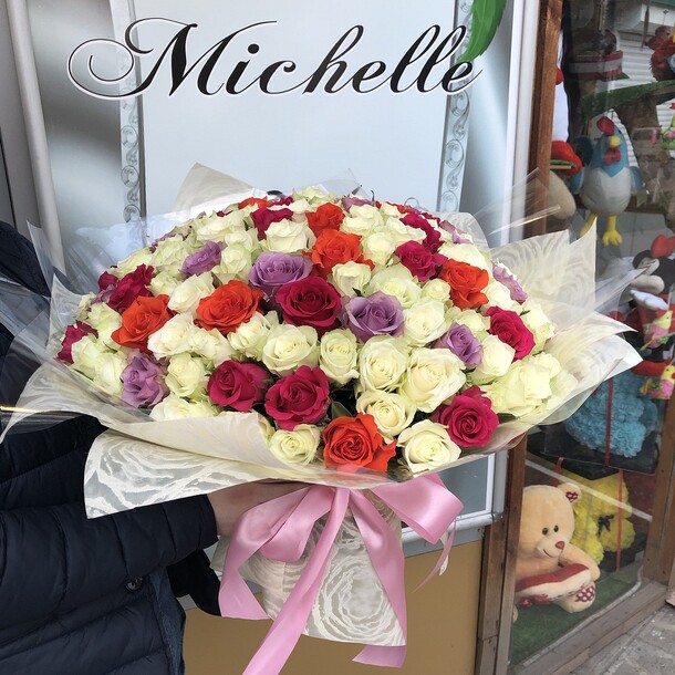 101 роза!!!, артикул F31727 - 14300 рублей, доставка по городу. Flawery - доставка цветов