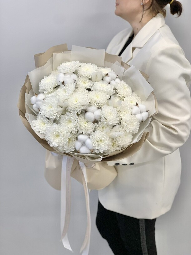 Букет « снежа «, артикул F1435870 - 8000 рублей, доставка по городу. Flawery - доставка цветов