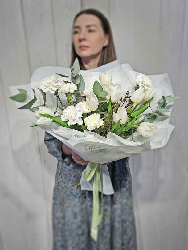 Белый вальс, артикул F1389739 - 6300 рублей, доставка по городу. Flawery - доставка цветов