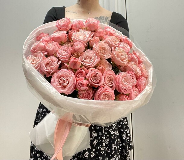 Мадам бомбастик пион роза, артикул F1229191 - 6750 рублей, доставка по городу. Flawery - доставка цветов