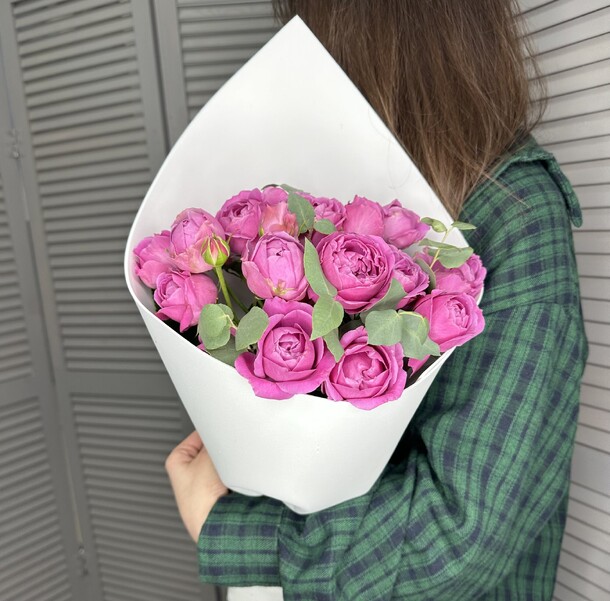 Пионовидные розы, артикул F1349280 - 4389 рублей, доставка по городу. Flawery - доставка цветов