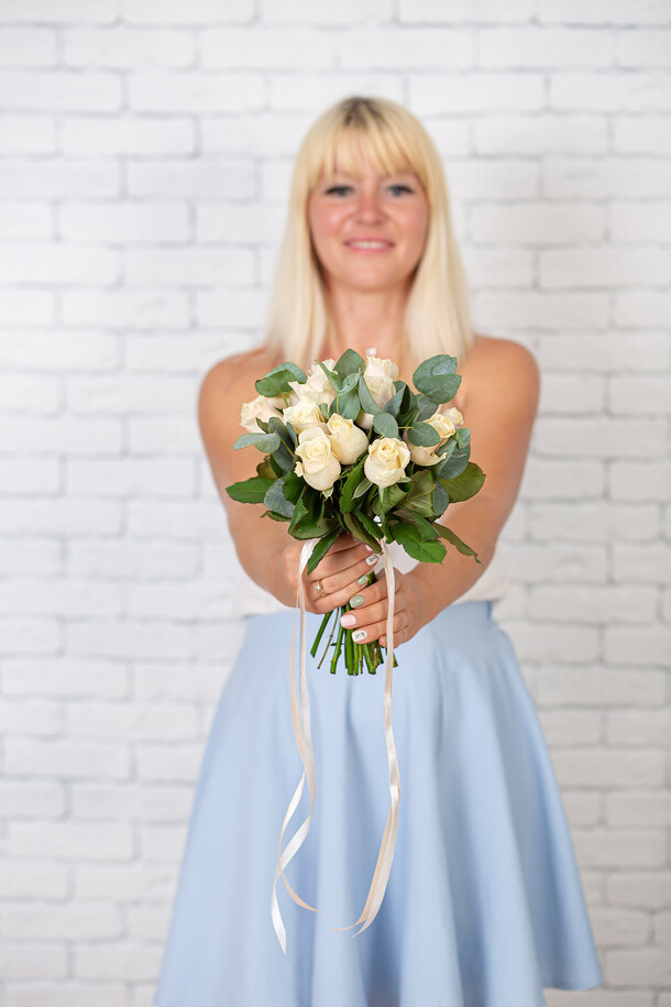 Букет невесты, артикул F1189492 - 3150 рублей, доставка по городу. Flawery - доставка цветов