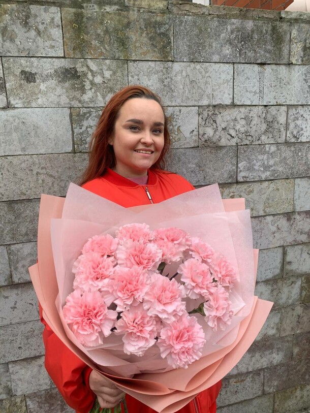 Букет нежных диатусов, артикул F1223795 - 3600 рублей, доставка по городу. Flawery - доставка цветов