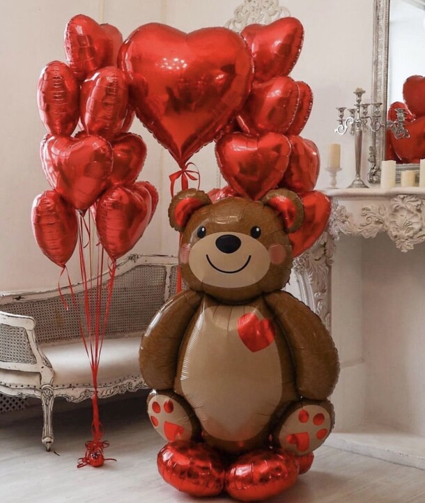 Воздушные шары для любимых, артикул F1152777 - 12950 рублей, доставка по городу. Flawery - доставка цветов
