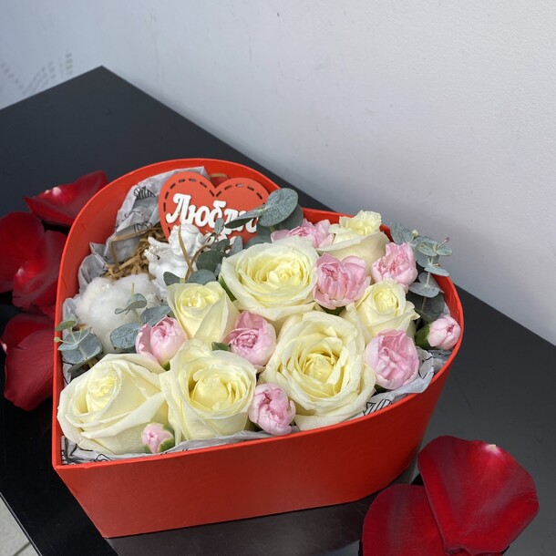 Сердце для тебя, артикул F1171348 - 3600 рублей, доставка по городу. Flawery - доставка цветов