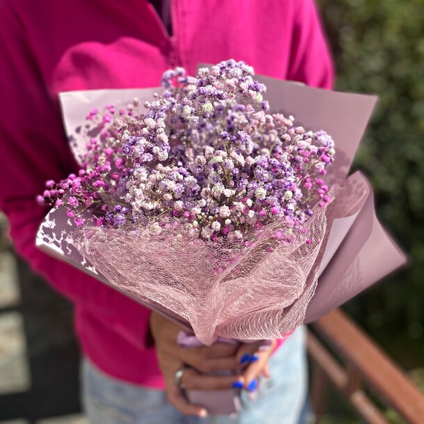 Букет гипсофилы, артикул F1132718 - 1450 рублей, доставка по городу. Flawery - доставка цветов