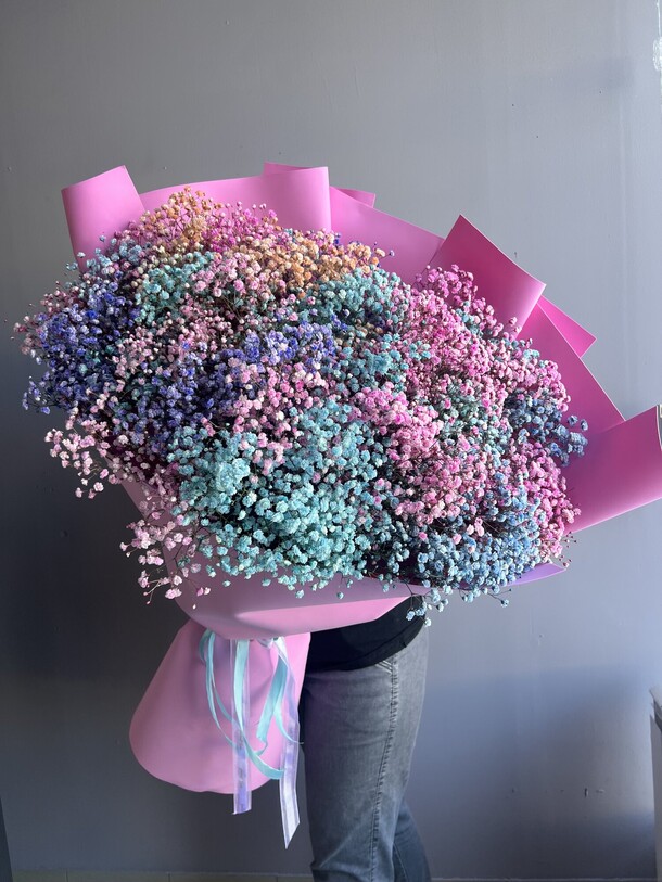 Большой букет из гипсофилы, артикул F1274827 - 19250 рублей, доставка по городу. Flawery - доставка цветов