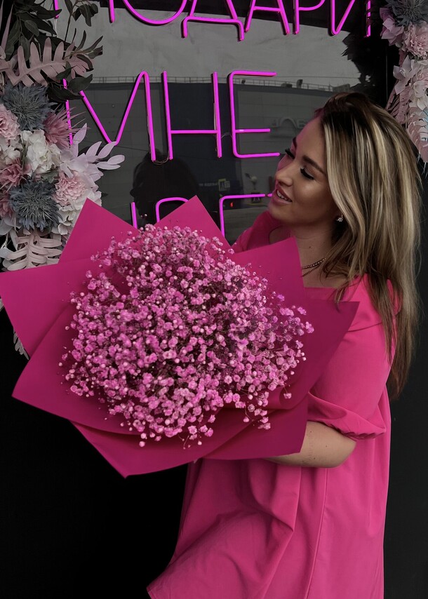 Букет из гипсофилы, артикул F1279522 - 7040 рублей, доставка по городу. Flawery - доставка цветов