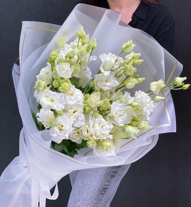 Монобукет из эустомы, артикул F1286260 - 4620 рублей, доставка по городу. Flawery - доставка цветов