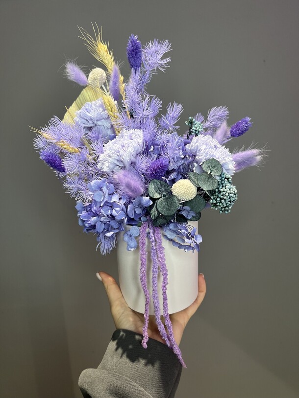 Коробочка с сухоцветами, артикул F1372417 - 4070 рублей, доставка по городу. Flawery - доставка цветов