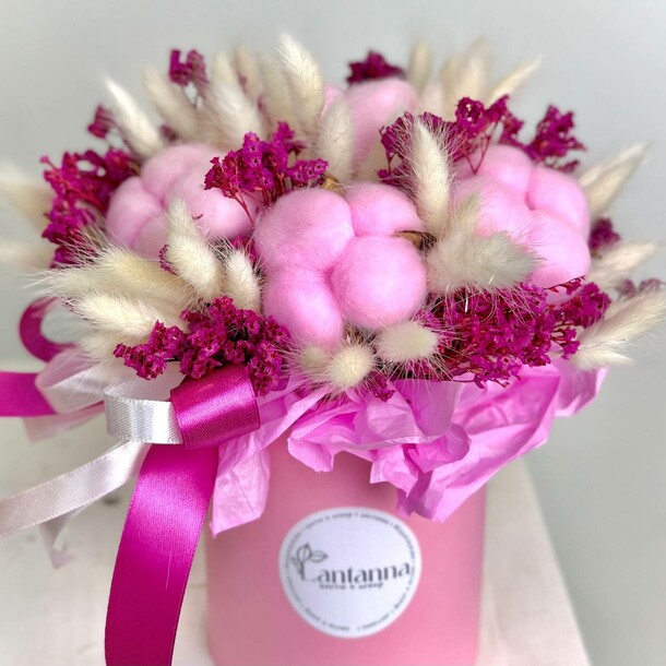 Композиция из хлопка, артикул F1377555 - 3592 рублей, доставка по городу. Flawery - доставка цветов