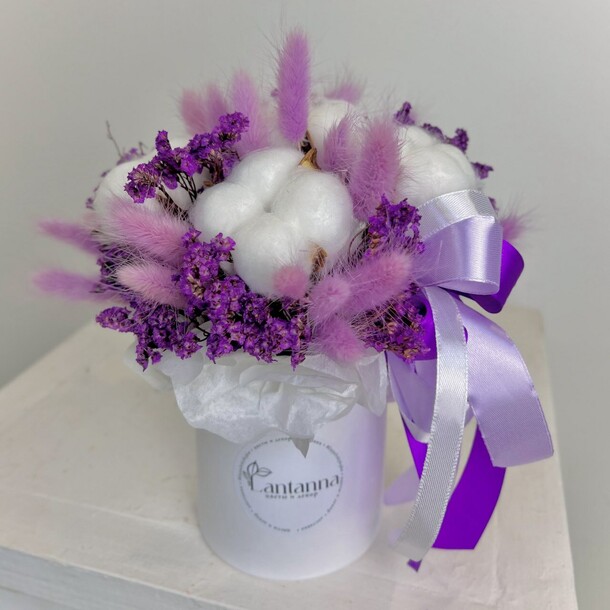 Композиция из хлопка, артикул F1377560 - 2636 рублей, доставка по городу. Flawery - доставка цветов