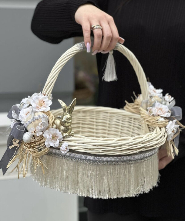 Пасхальная корзина, артикул F1182730 - 15000 рублей, доставка по городу. Flawery - доставка цветов