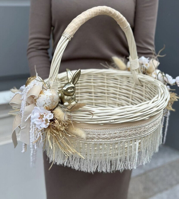 Пасхальная корзина, артикул F1182735 - 15000 рублей, доставка по городу. Flawery - доставка цветов